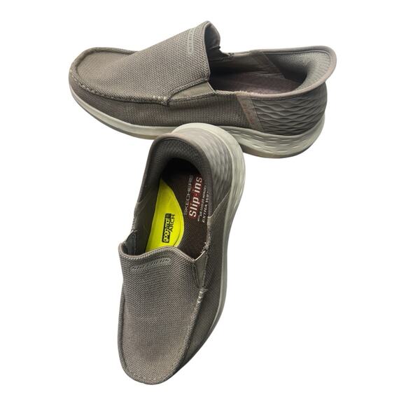 SKECHERS MENS SLIP INS- PARSON-RALVEN TAUPE SLIP ON SHOES 12 CASUAL COMFORTABLE - Picture 1 of 11